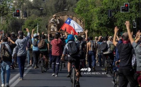 Protestas en Santiago de Chile