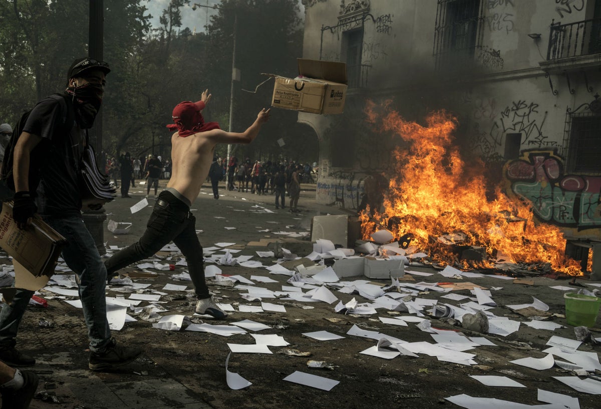 Violentas protestas en Chile
