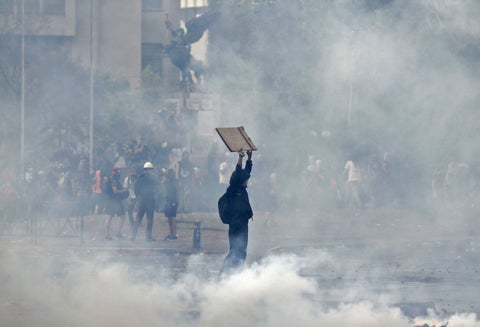 Violentas protestas en Chile