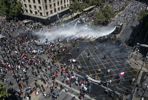 Violentas protestas en Chile