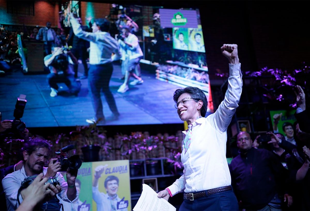 Claudia López, alcaldesa electa de Bogotá