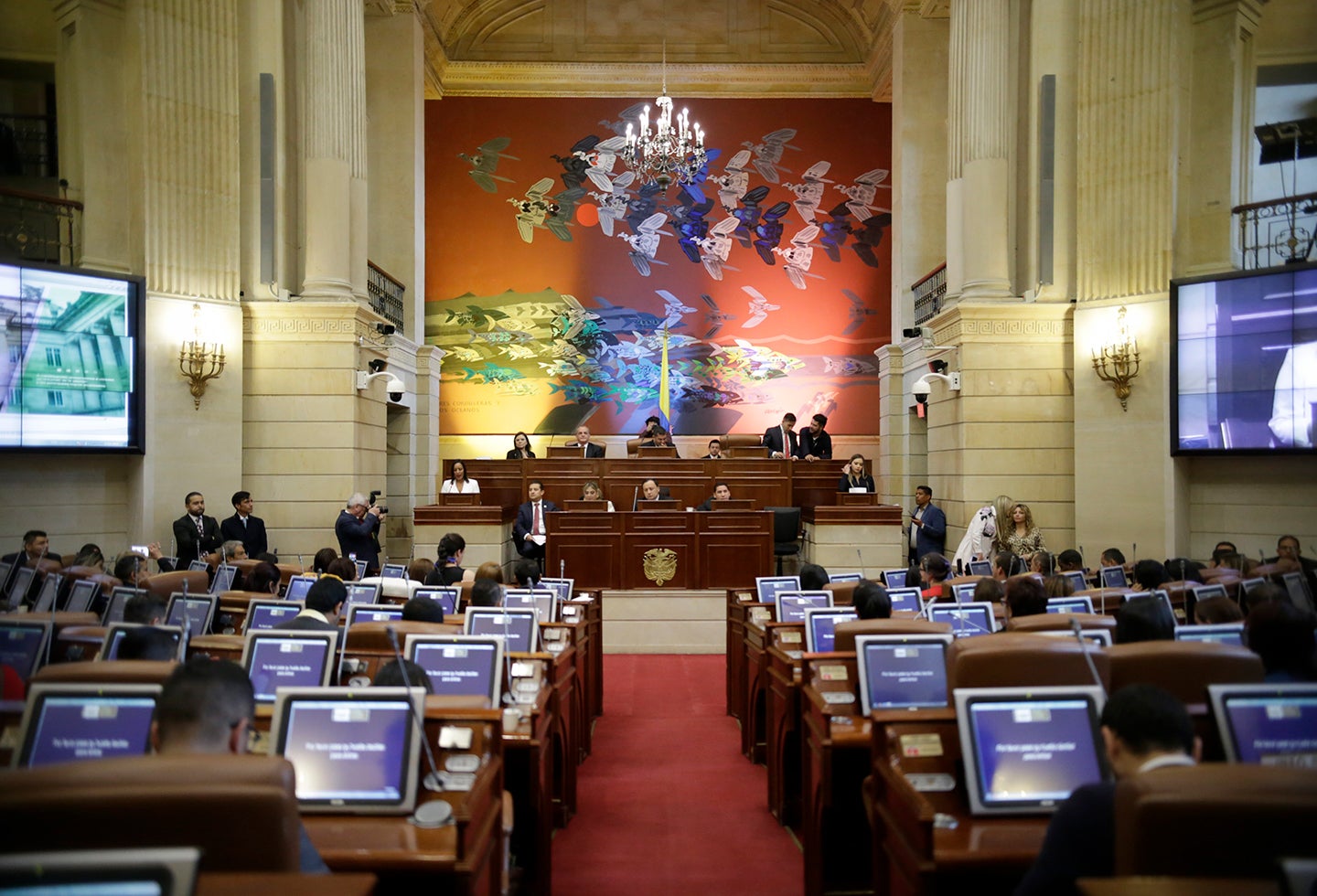 El Congreso de la República, en Bogotá