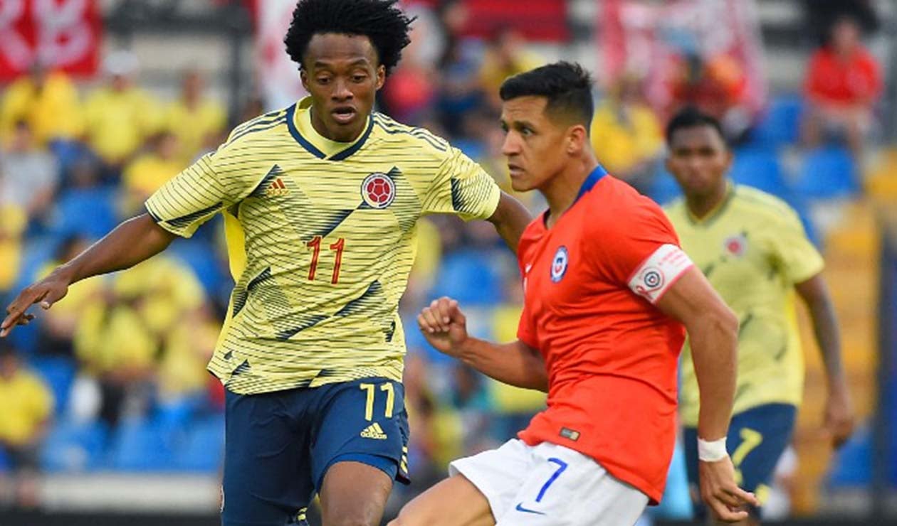 Alexis Sánchez ante Colombia en amistoso