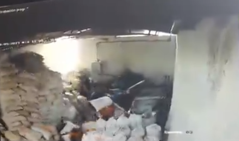 Desplome de techo en Medellín