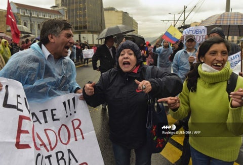 Protestas en Ecuador por aumento de la gasolina