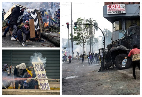 Violentas protestas en Ecuador