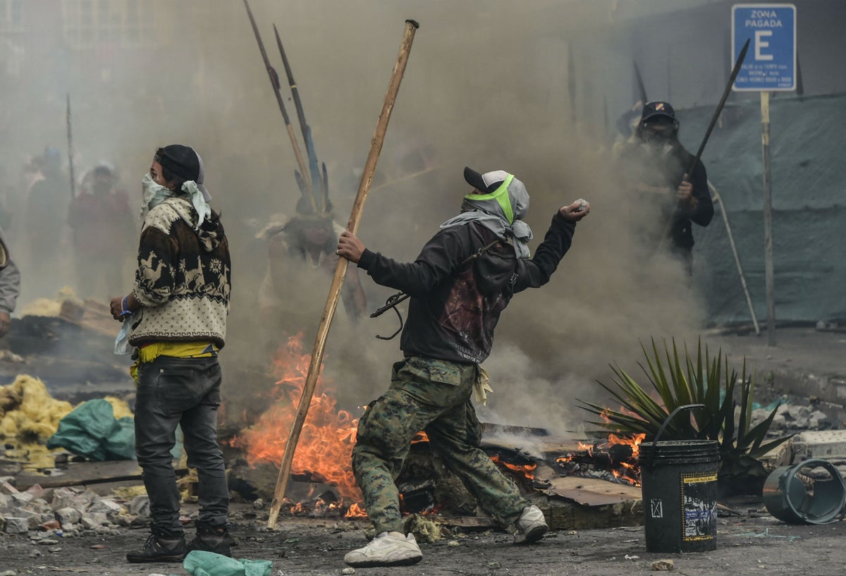 Violentas protestas en Ecuador