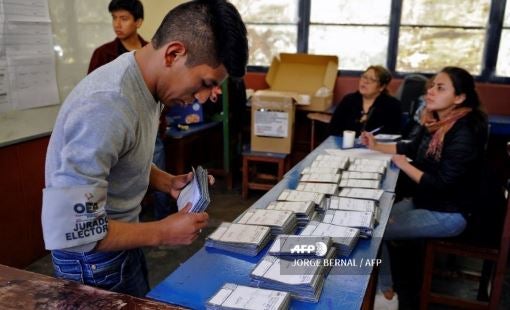 Auditoría a elecciones en Bolivia