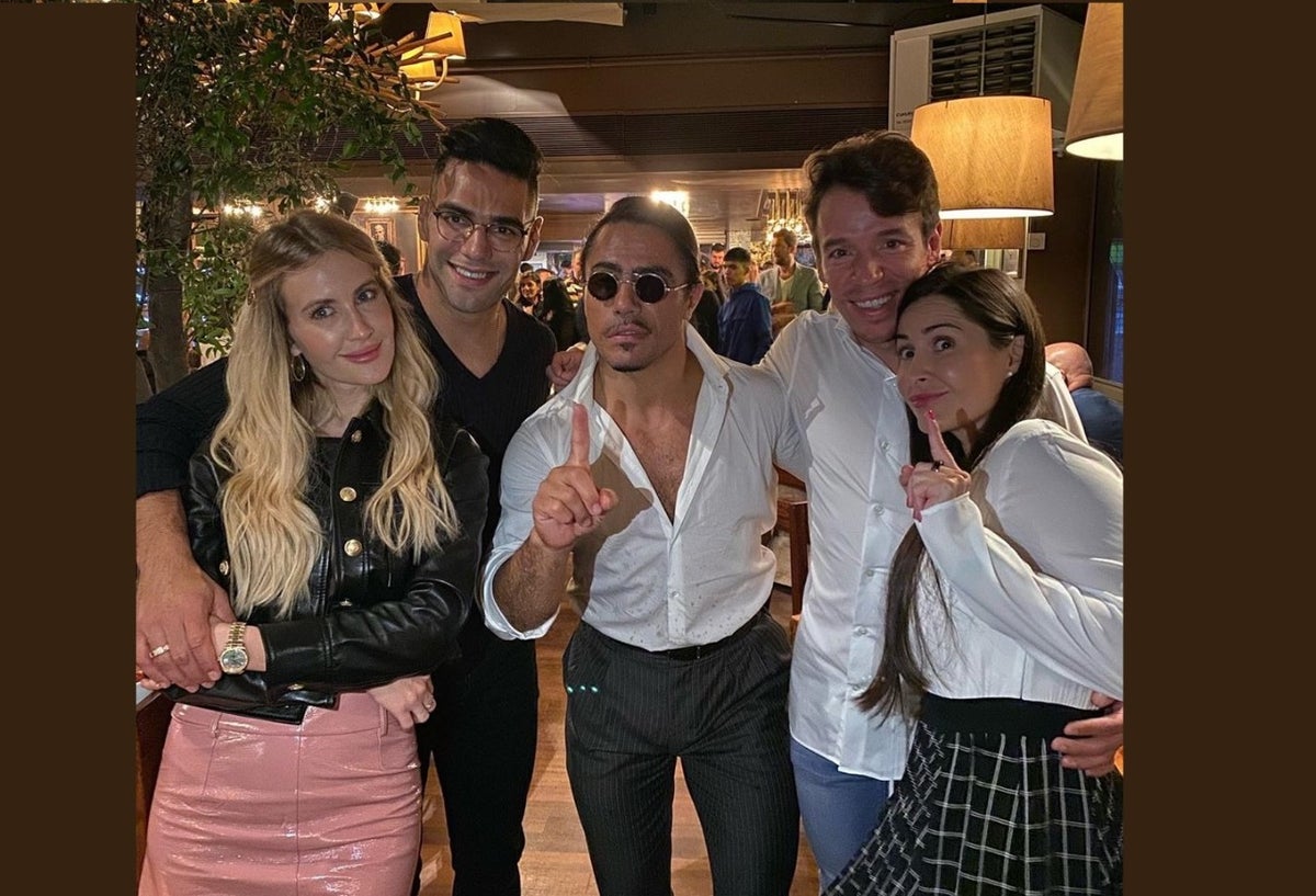 Comilona de infarto entre Facao García y Rigoberto Urán con el chef Salt Bae