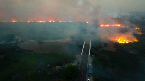 Incendio en Pantanal brasileño