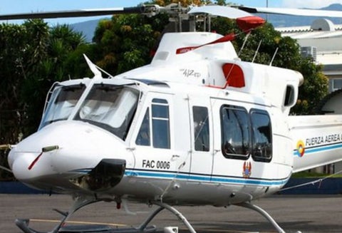 Helicóptero de la FAC accidentado