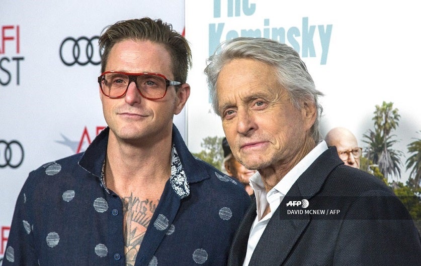 Cameron y Michael Douglas