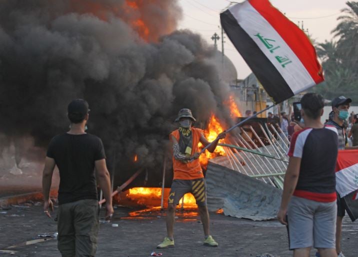 Violentas protestas en Irak