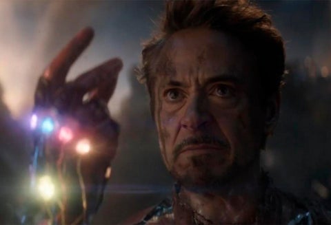 El actor Robert Downey Jr. Iron Man en Avengers Endgame