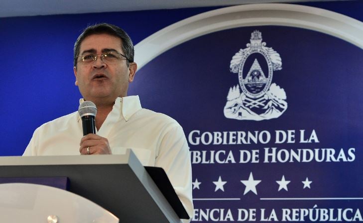 Juan Orlando Hernández, presidente de Honduras