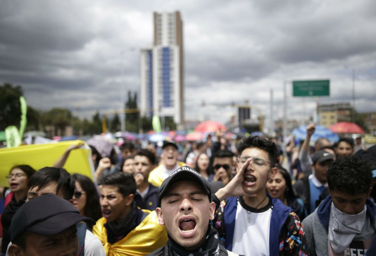 Marchas de estudiantes en Bogotá