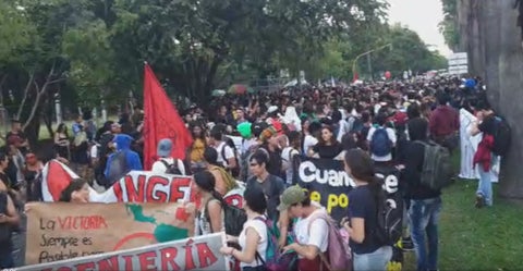 Marchas estudiantiles Cali