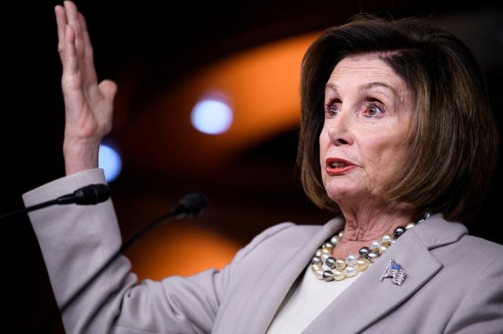 Nancy Pelosi, presidenta de la Cámara de Representantes de EE.UU.