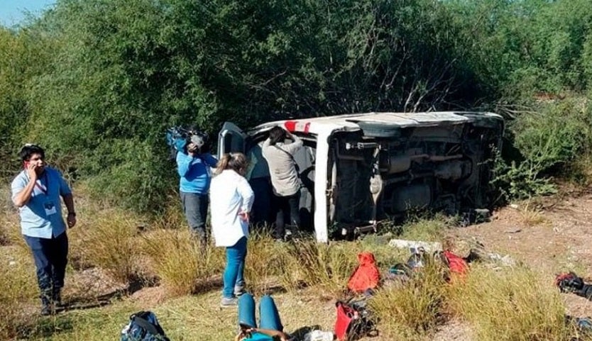 Periodistas mexicanos sufren accidente