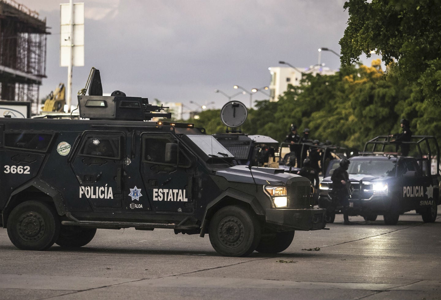 Policía de México hace frente a la ola de violencia en Culiacán