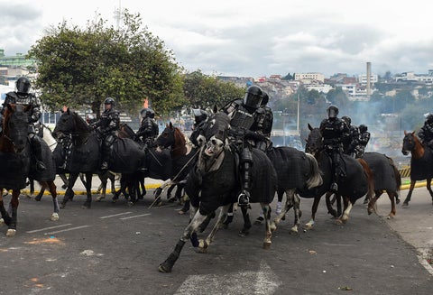 Fuerzas del orden en Quito, ante la alteración del orden público