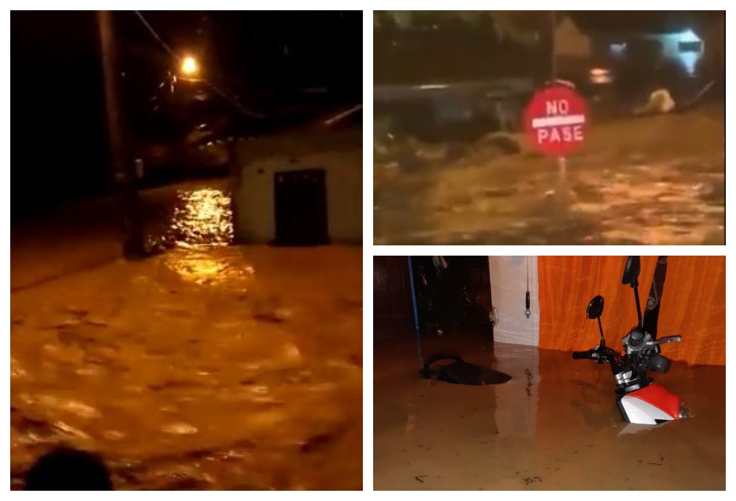 Inundaciones por desbordamiento de río en Apartadó, Antioquia.