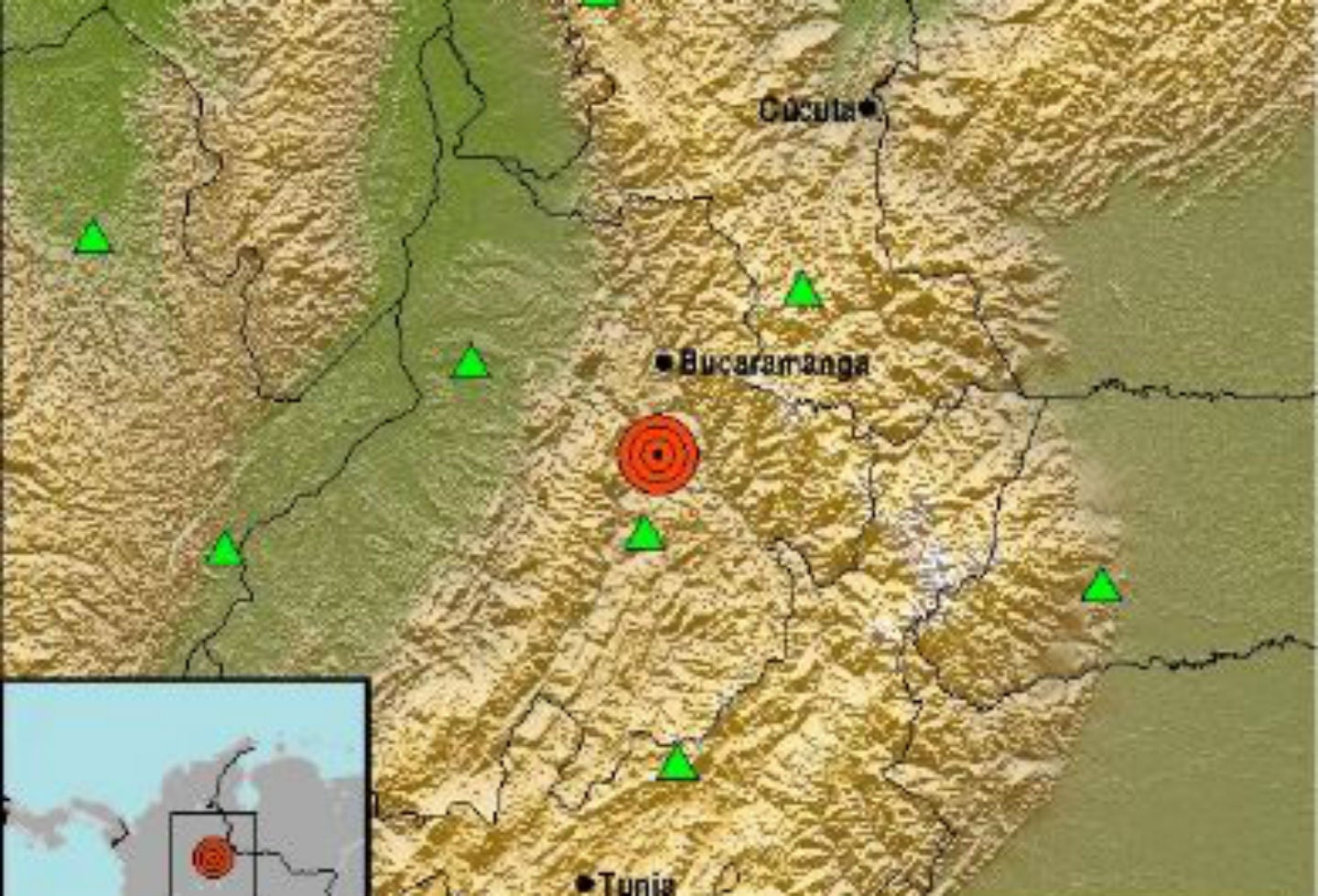 Sismo en Bucaramanga