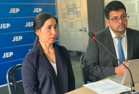 Alias Sonia se presentó en la JEP