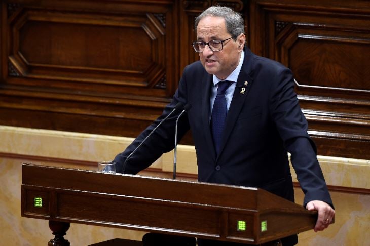 Quim Torra, presidente del gobierno autónomo de Cataluña