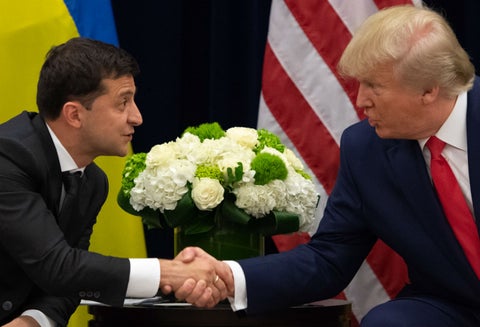 Donald Trump reunido con el presidente de Ucrania, Volodímir Zelenski