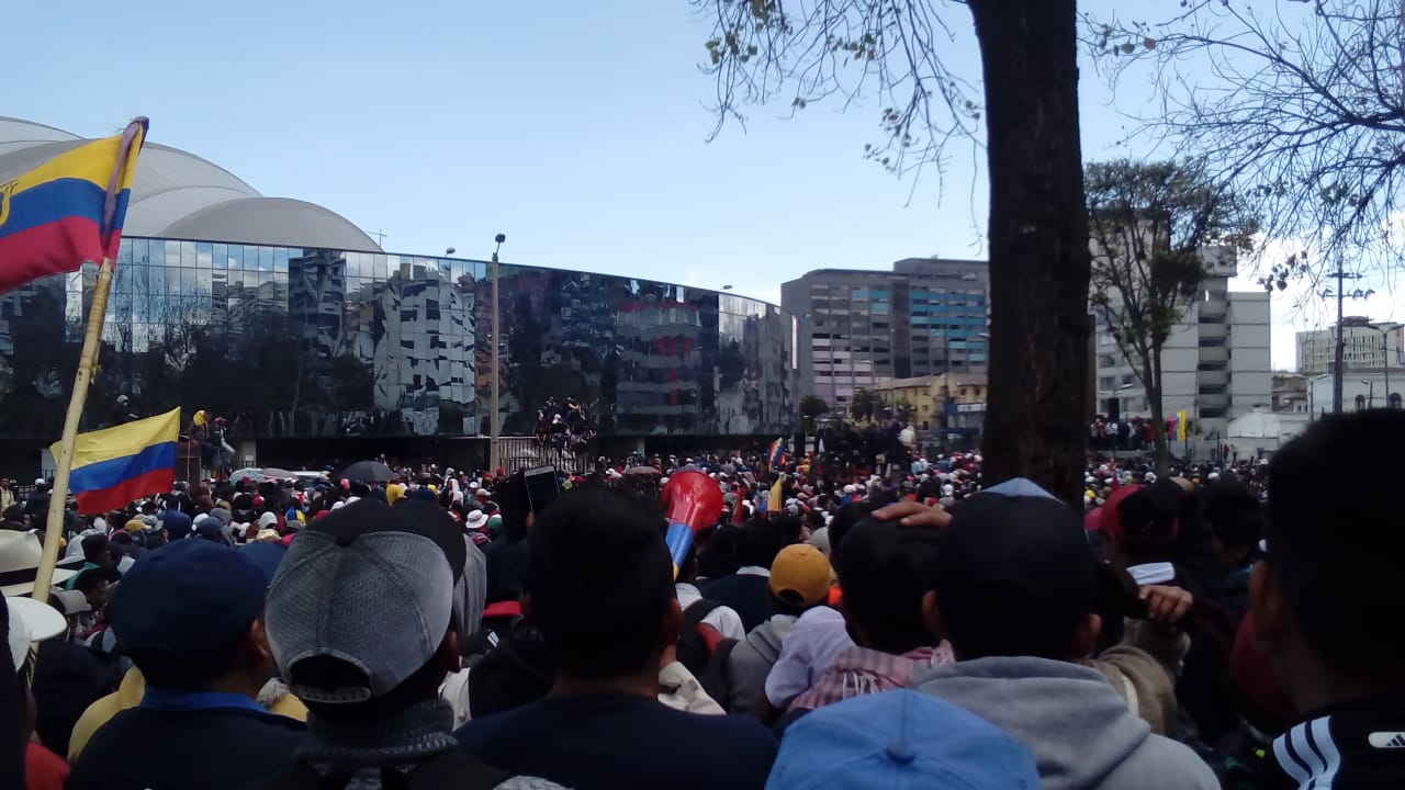 Indígenas se preparan para la gran marcha en Quito