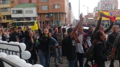 Marcha de Estudiantes en Bogotá 1