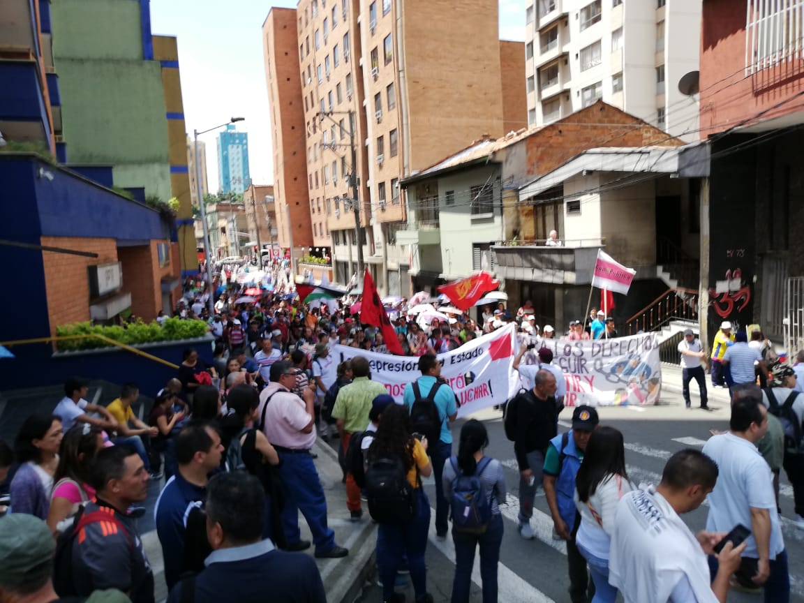 Jornada de protestas en Medellín