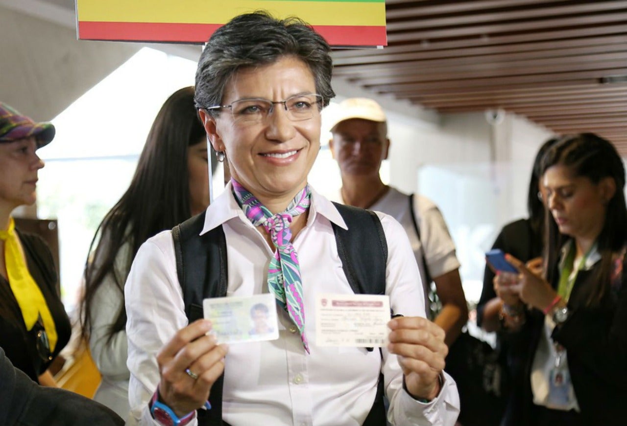 Claudia López, ejerció su derecho al voto