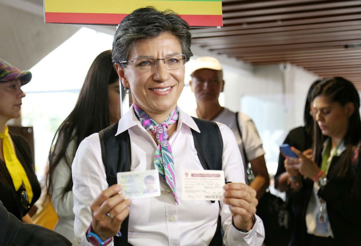 Claudia López, ejerció su derecho al voto