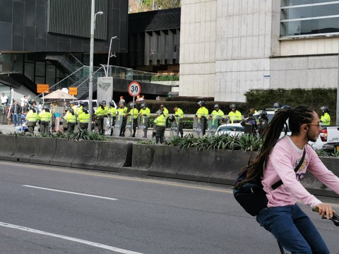 Juan Diego Gómez dice que busca garantizar la protesta pacífica y a la vez garantizar los derechos de los ciudadanos que no se están manifestando.