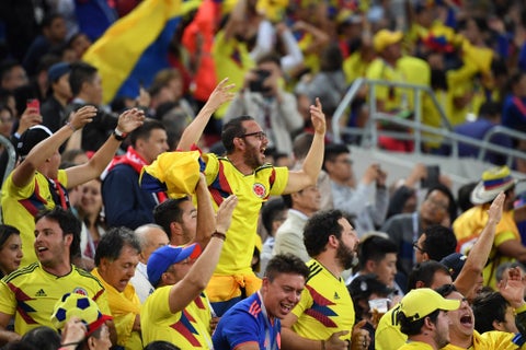Hinchas de Colombia en el Mundial Rusia 2018