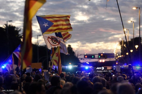 Movilizaciones en Cataluña, España