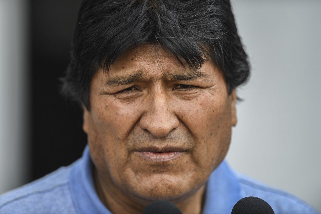Evo Morales, expresidente de Bolivia.