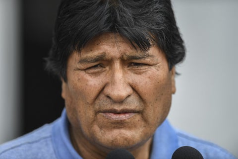 Evo Morales, expresidente de Bolivia.