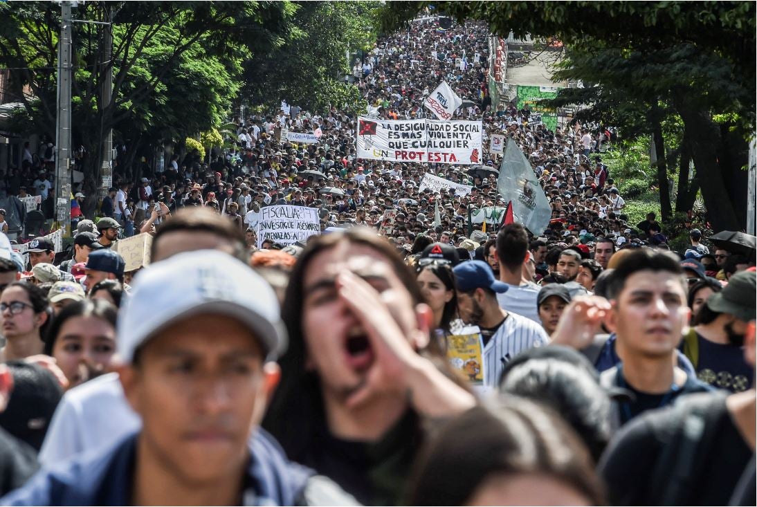 Protestas del 21 de noviembre en Colombia