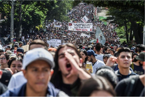 Protestas del 21 de noviembre en Colombia
