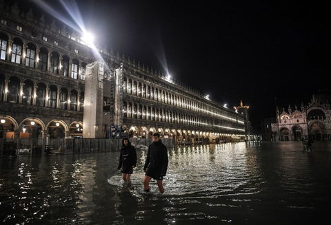 Inundaciones en Venecia, Italia