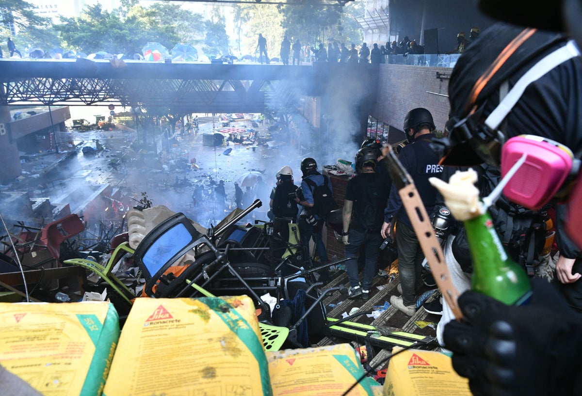 Disturbios en Universidad Politécnica de Hong Kong