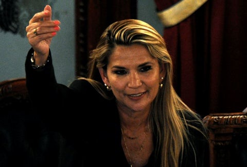 Jeanine Áñez, presidenta interina de Bolivia