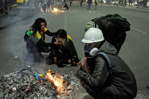 Protestas en Bolivia