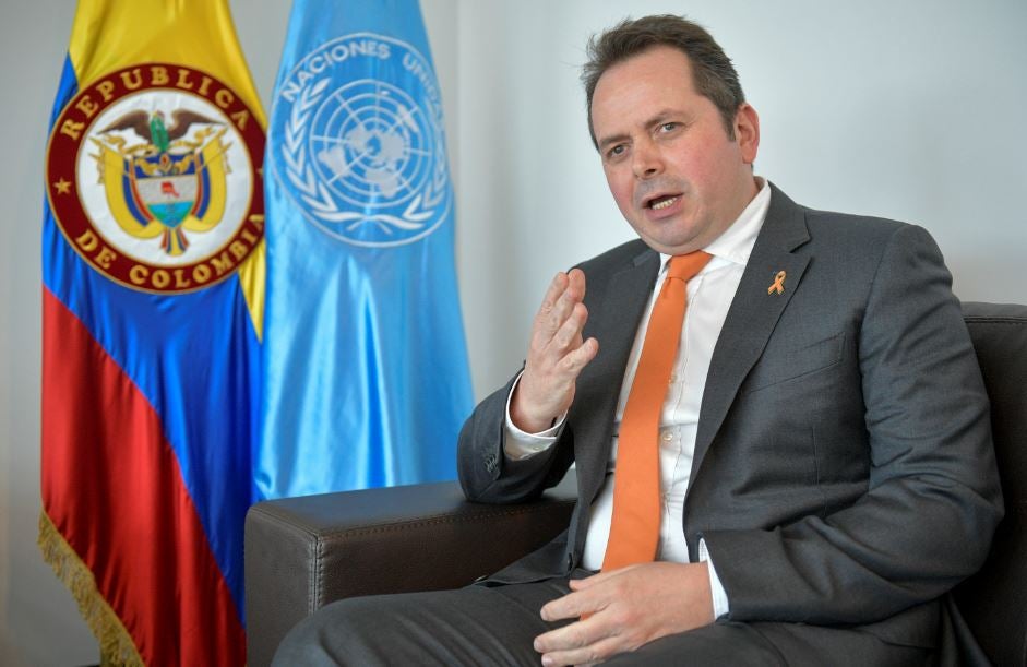 Carlos Ruiz Massieu, jefe de la Misión de verificación del Acuerdo de paz de la ONU