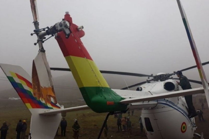 Helicóptero presidencial de Bolivia
