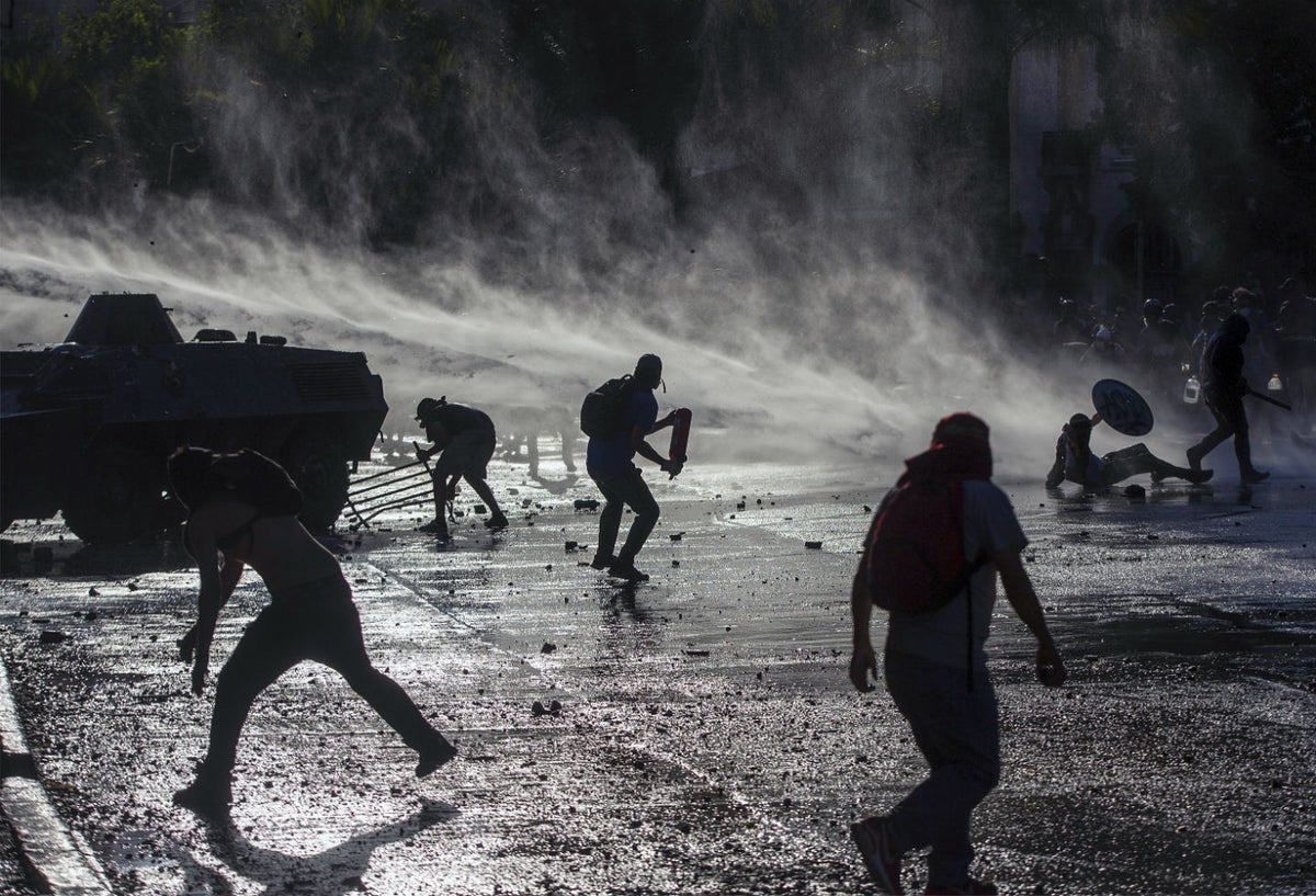 Violentas protestas en Chile