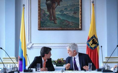 Claudia López y Enrique Peñalosa